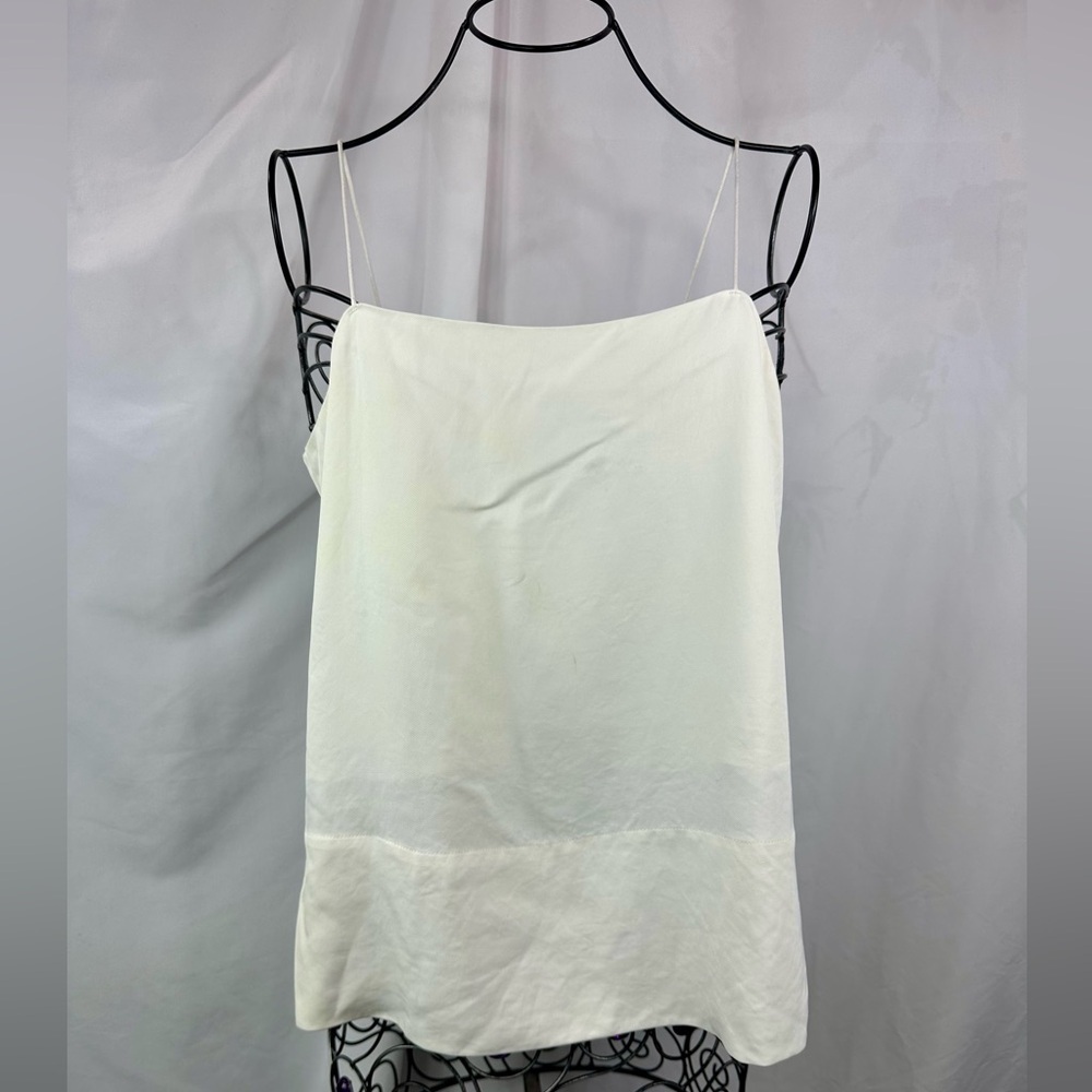 Everlane white square neck cami size 4